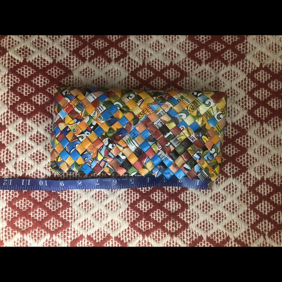 Upcycled African Cosmetics Pouch - Picture 2 of 6